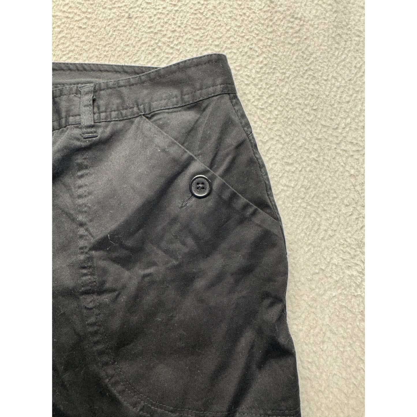 Casual Living Black Cargo Capri Pants Size 16 #330B