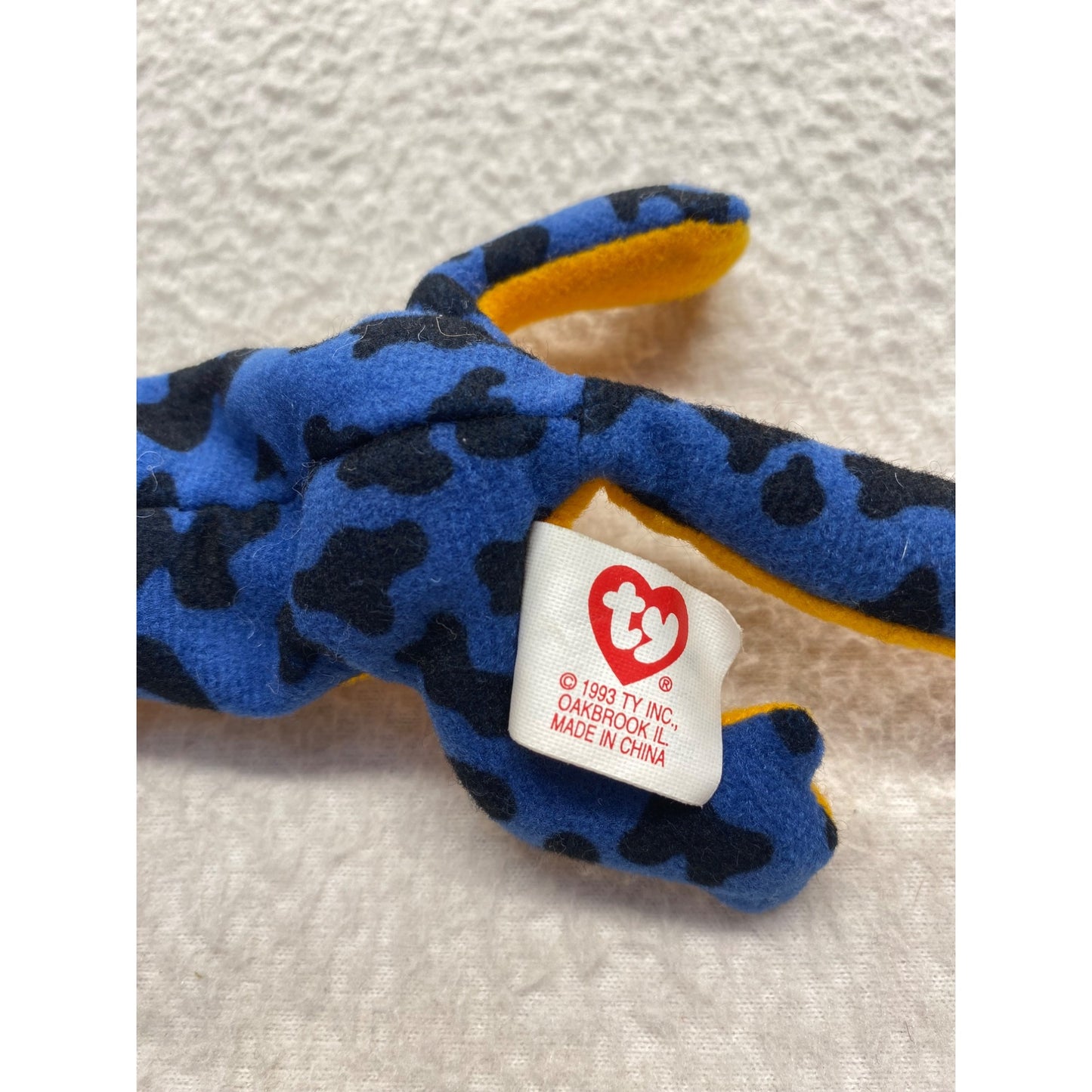 Ty Beanie Baby Lizzy Lizard Plush Pair 1995 #7388
