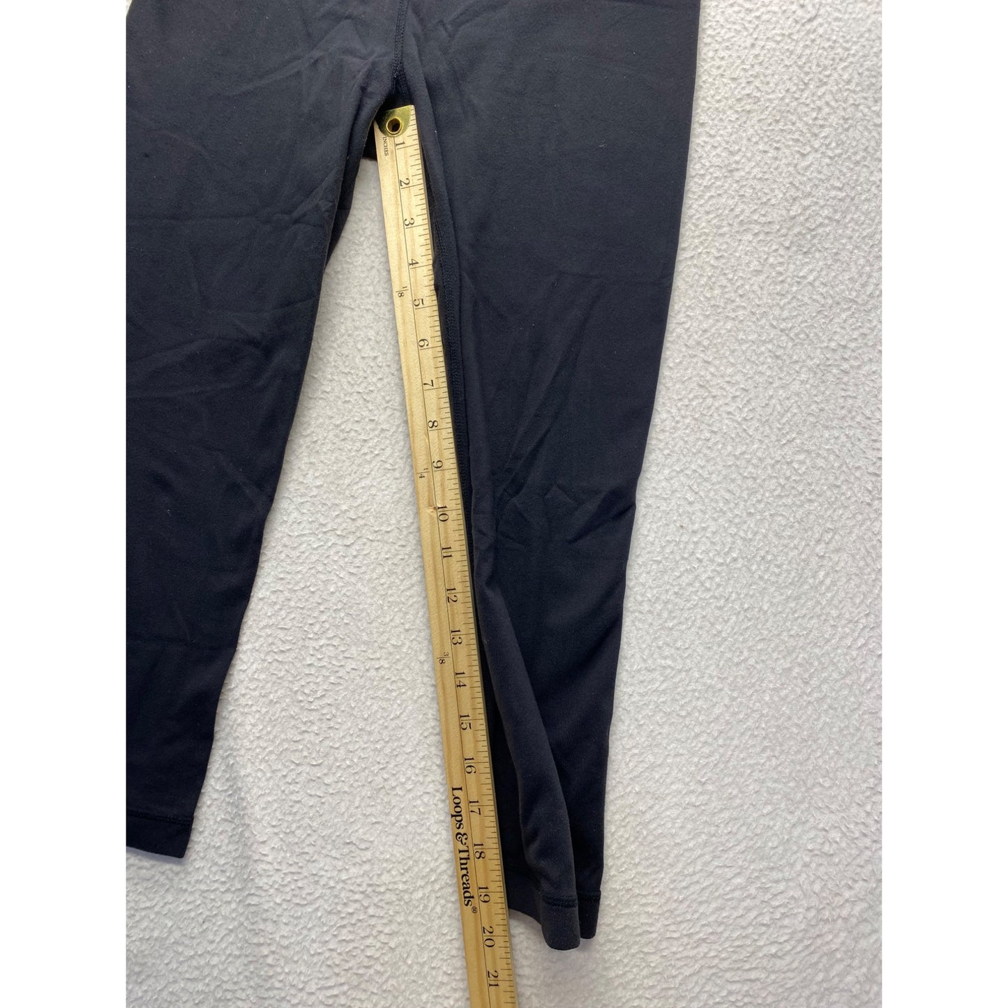 Lululemon Cropped Yoga Pants With Pink Waistband Size 4 #7338