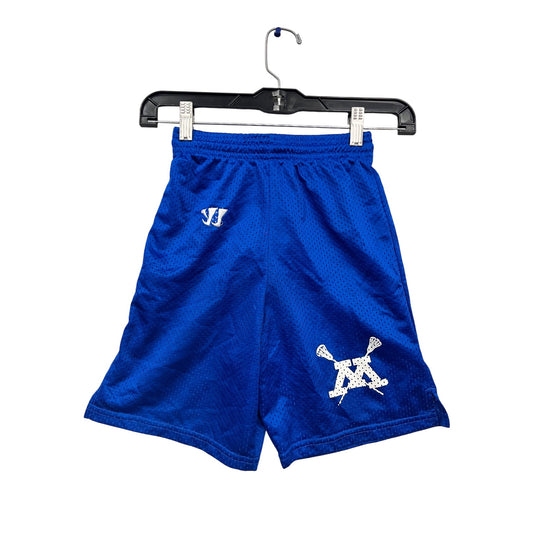 Warrior Youth M Blue Lacrosse Mesh Shorts #482A