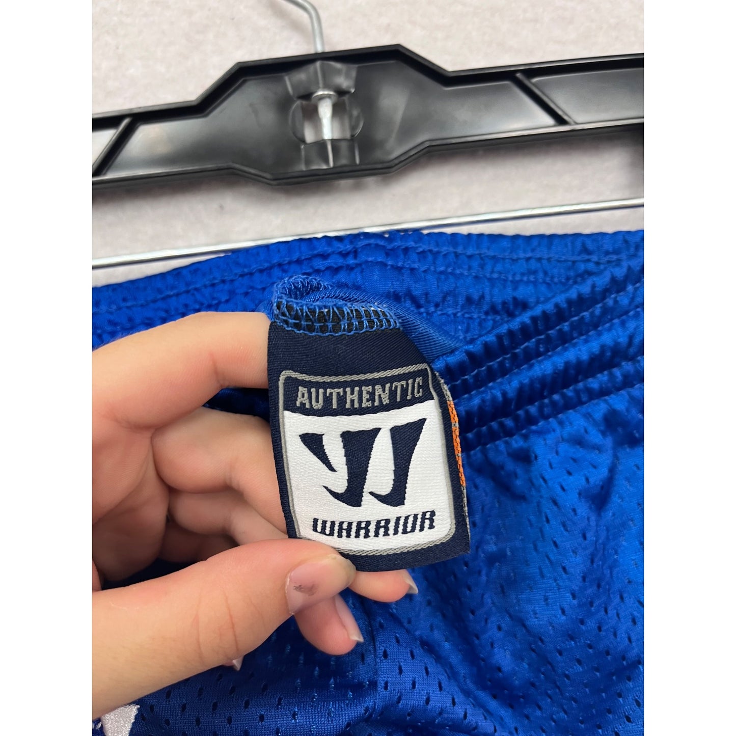 Warrior Youth M Blue Lacrosse Mesh Shorts #482A