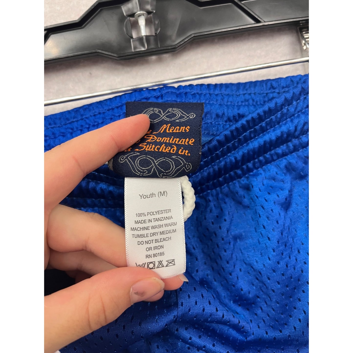 Warrior Youth M Blue Lacrosse Mesh Shorts #482A