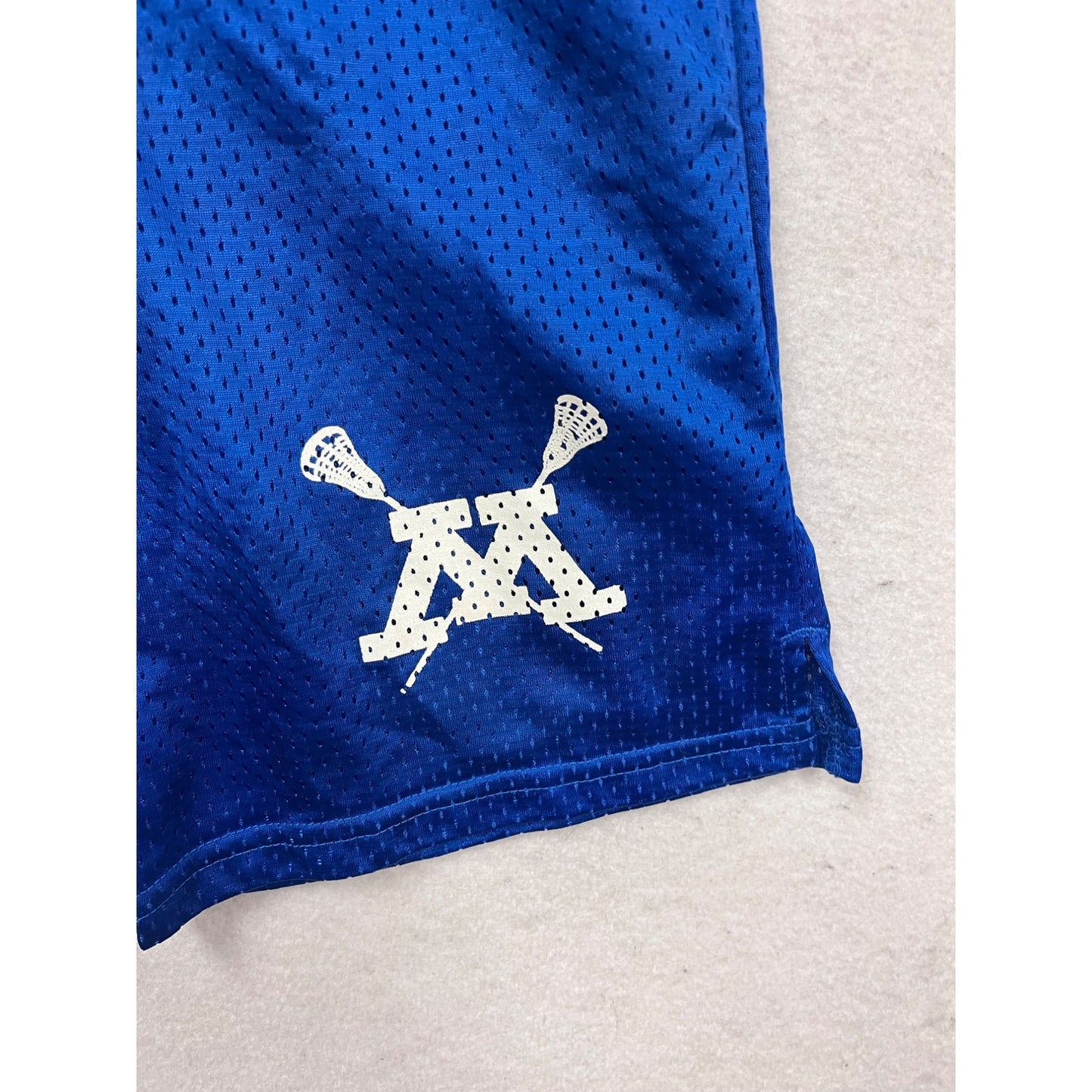 Warrior Youth M Blue Lacrosse Mesh Shorts #482A