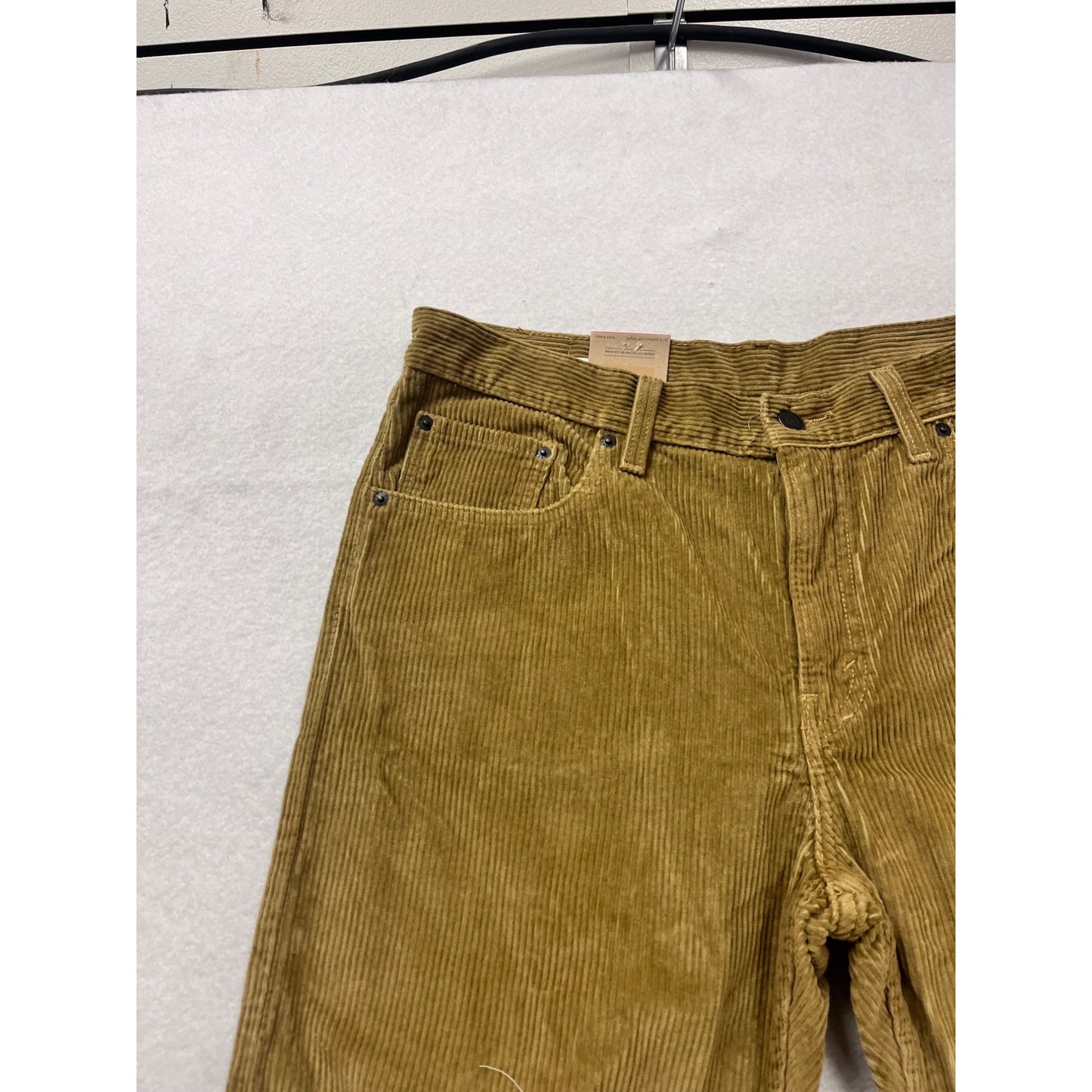 Levis Corduroy Pants 33X30 Original Casual Fit Tan #453A