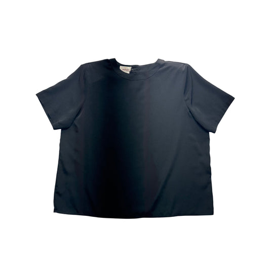 Worthington Black Short Sleeve Blouse 22W 85B