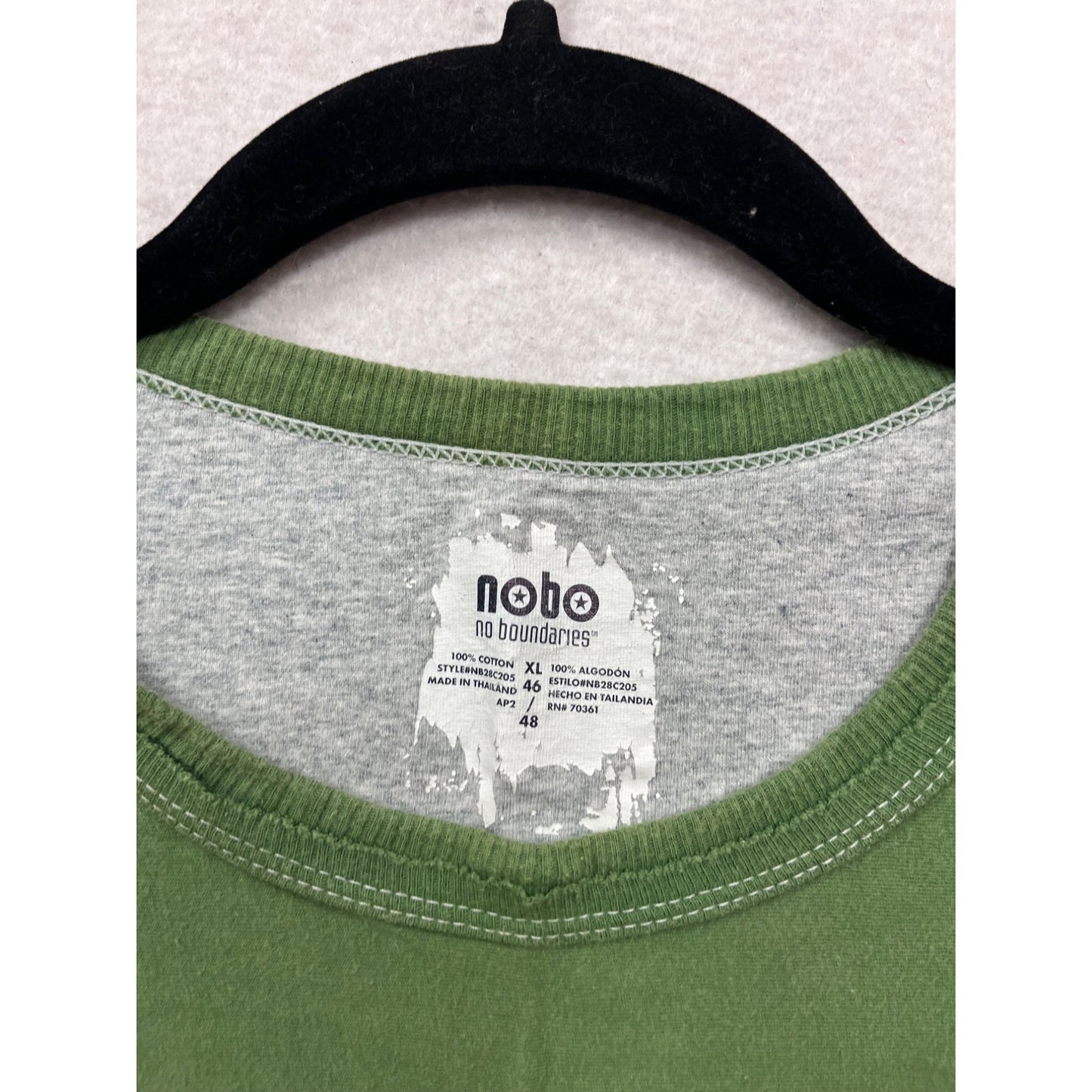 Green No Boundaries Palm Tree Graphic Tank Top XL 100% Cotton #611A