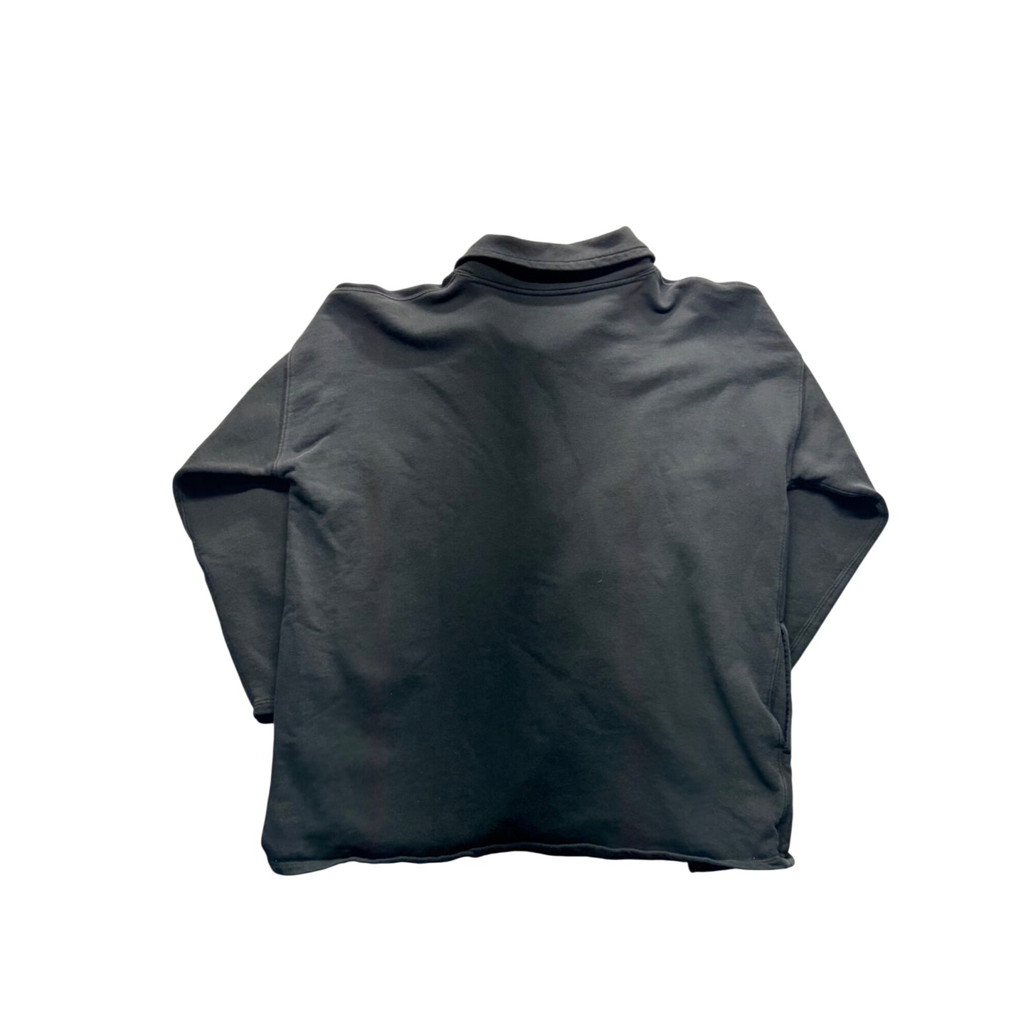 J.Crew Black Half-Zip Sweatshirt XL Re-Imagined Collection 100% Cotton Mens 9433