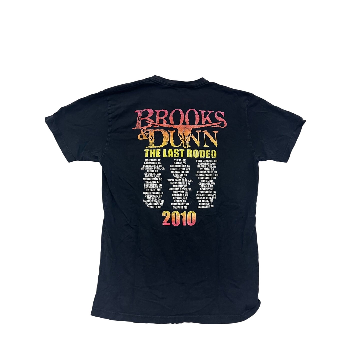 Brooks & Dunn 2010 The Last Rodeo Tour T-Shirt M #8784