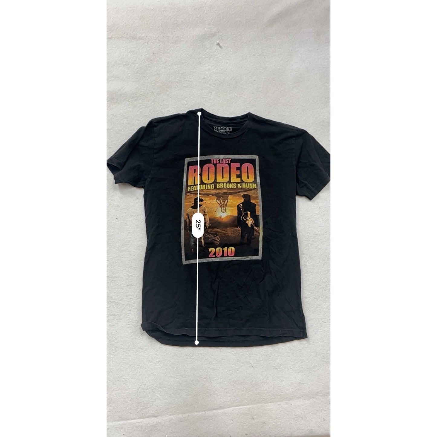 Brooks & Dunn 2010 The Last Rodeo Tour T-Shirt M #8784
