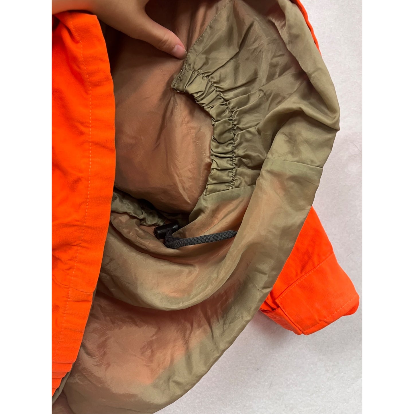 Vintage Mount Prairie Waterproof Orange Hunting Jacket With Hood L #8951