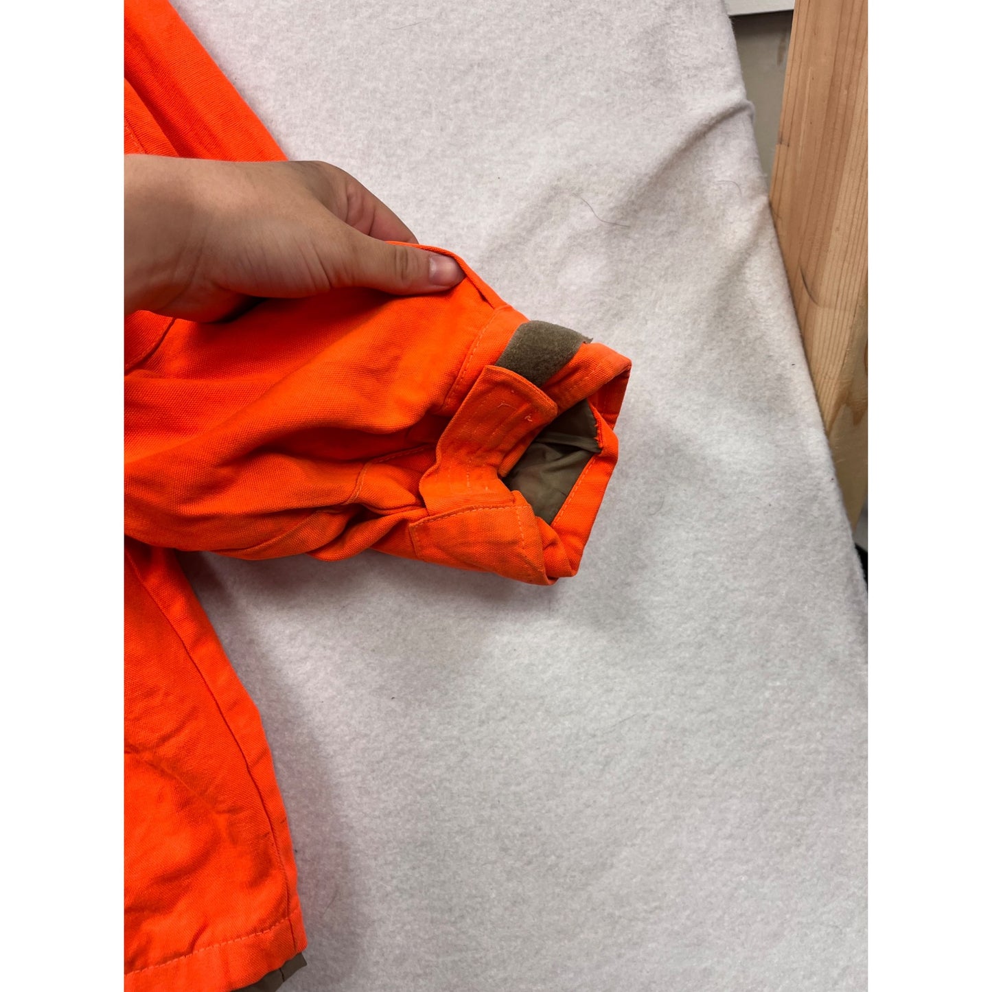 Vintage Mount Prairie Waterproof Orange Hunting Jacket With Hood L #8951