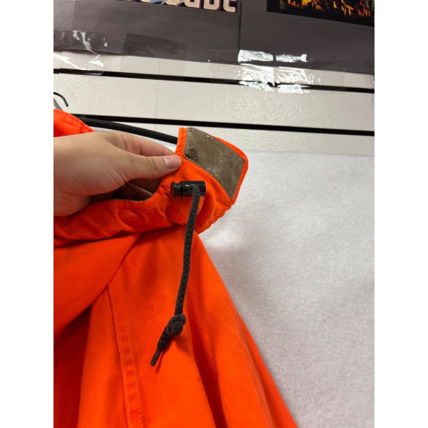Vintage Mount Prairie Waterproof Orange Hunting Jacket With Hood L #8951