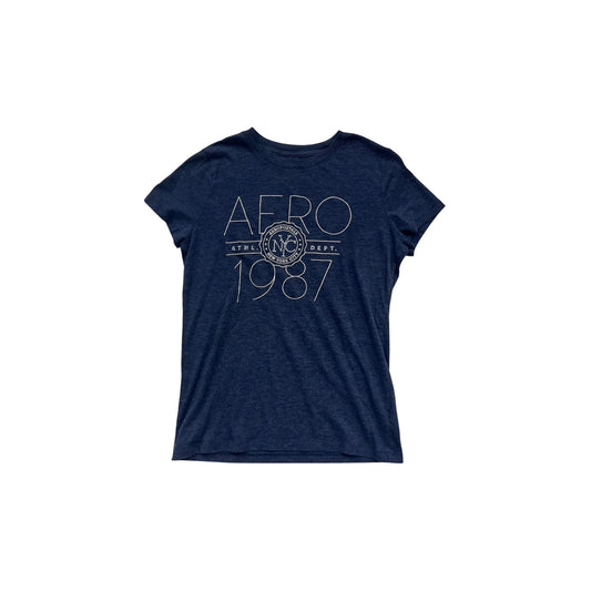 Aeropostale Aero 1987 Navy Blue Graphic Tee #445A