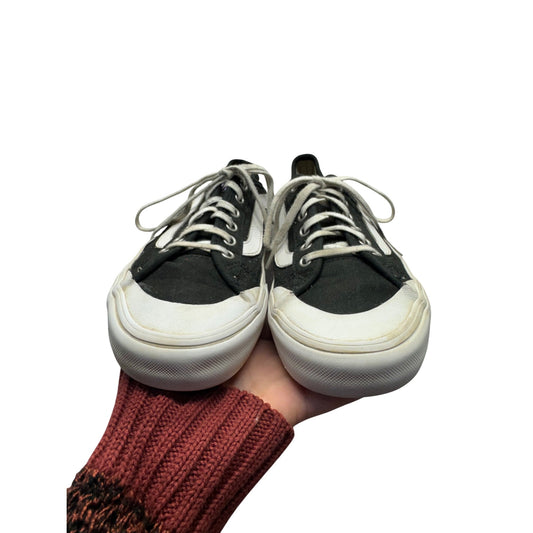 Vintage Vans Old Skool Black & White Canvas Sneakers Size 7.5 Skater 332B