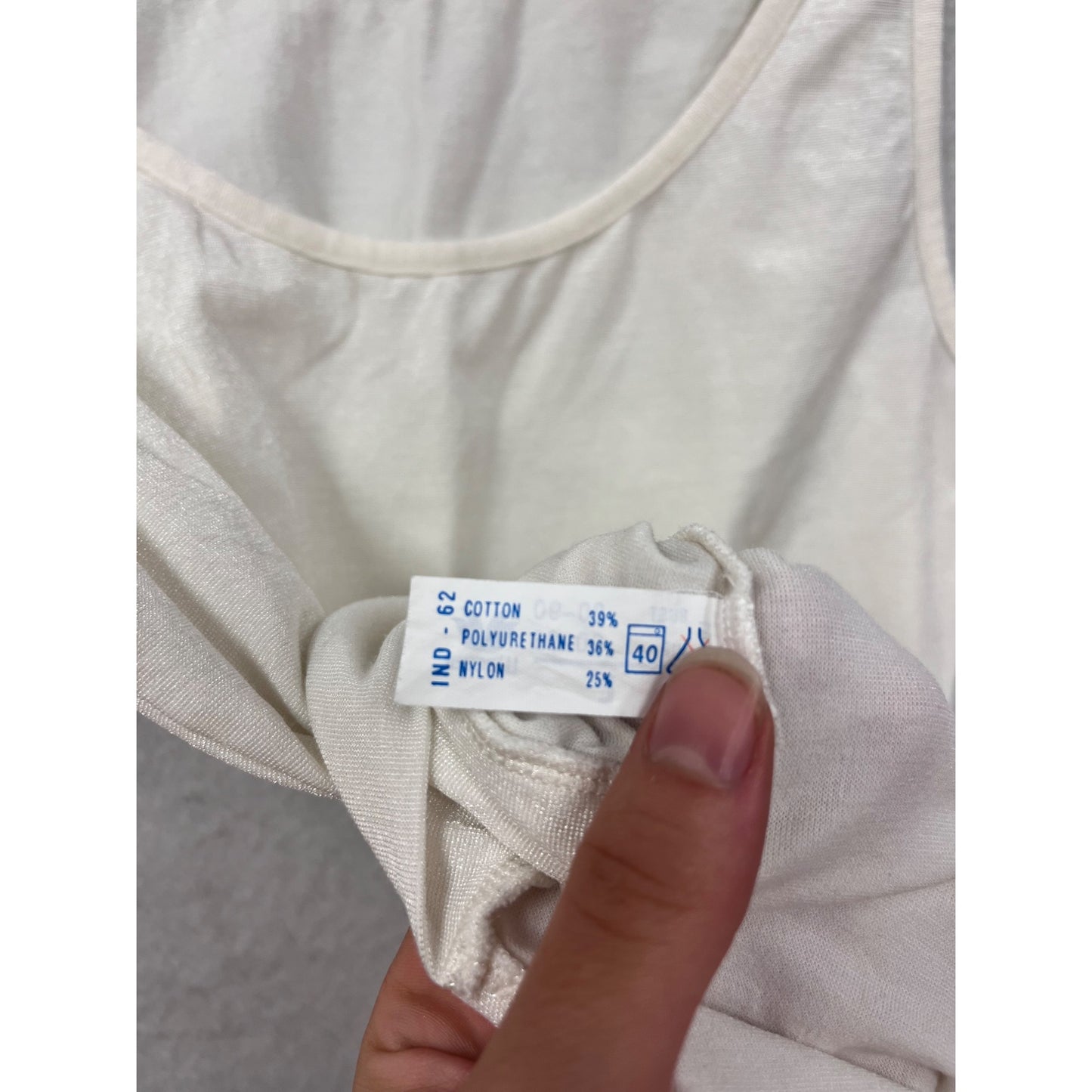 Wacoal Womens White Sleeveless Bodysuit With Snap Closure Size L #8898