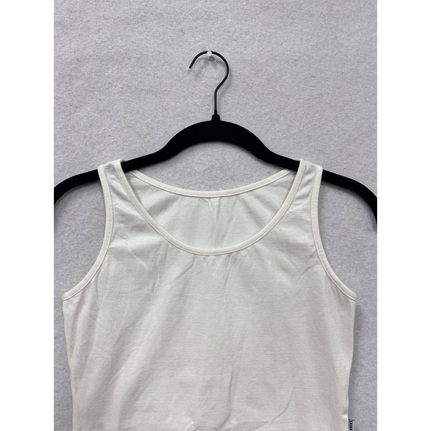 Wacoal Womens White Sleeveless Bodysuit With Snap Closure Size L #8898