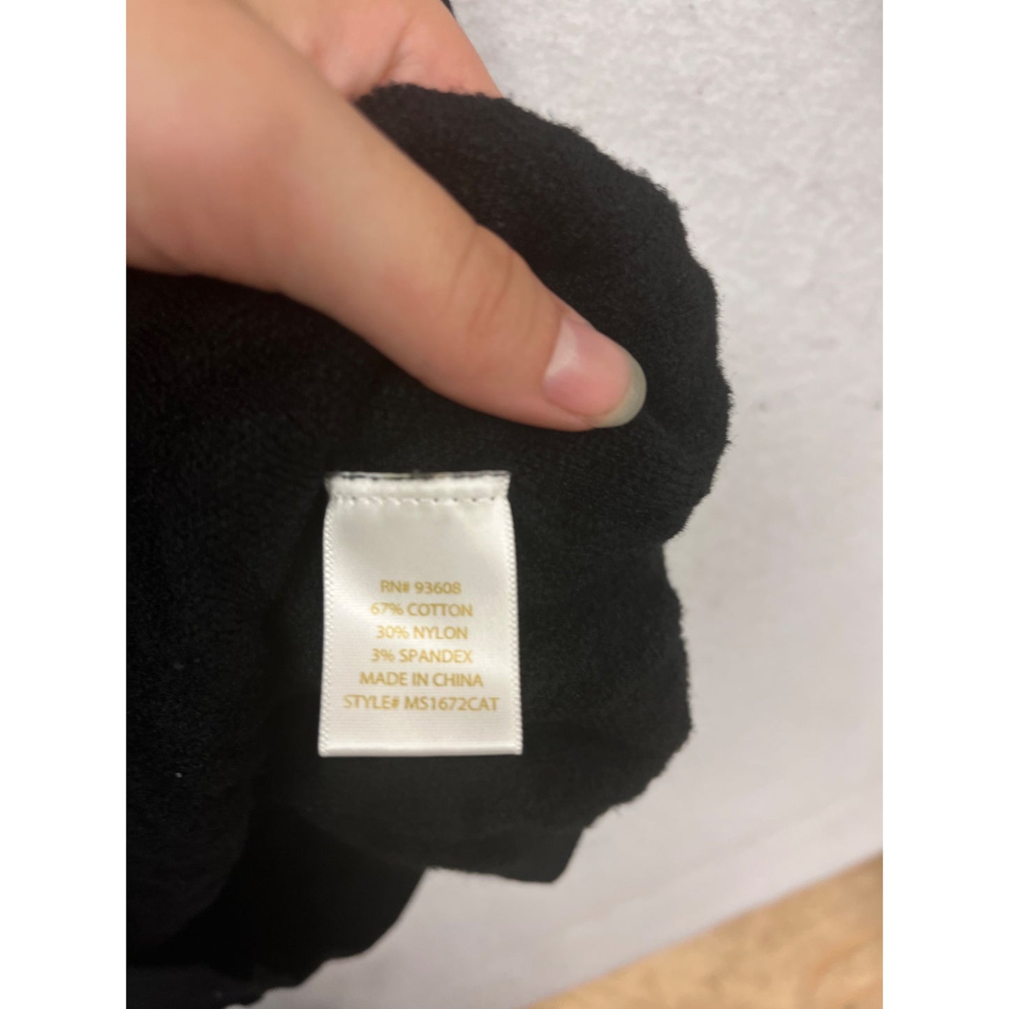 Black Long-Sleeve Cable Knit Sweater Dress By Matty M #100A