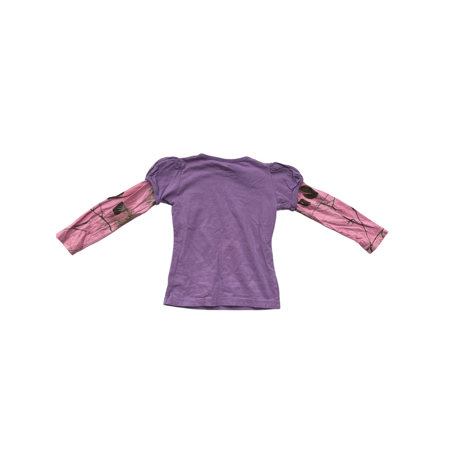 Buck Wear XS 2-4 Purple "I Love America" Long Sleeve T-Shirt #8630