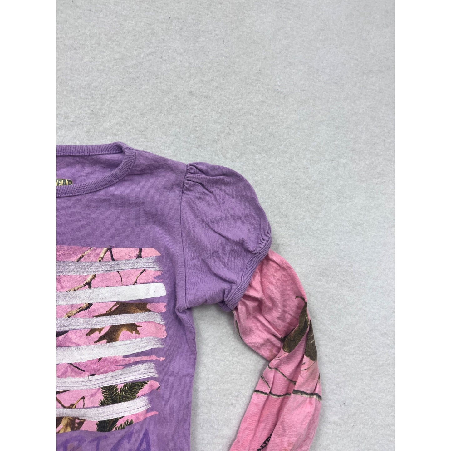 Buck Wear XS 2-4 Purple "I Love America" Long Sleeve T-Shirt #8630