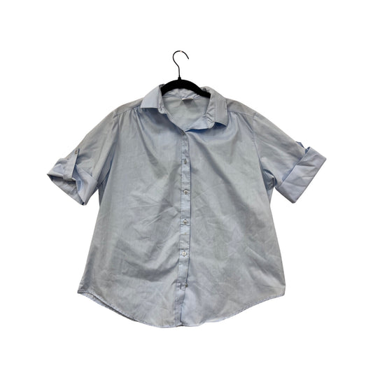 Vintage 90s Land N Sea Light Blue Button-Up Shirt #8704