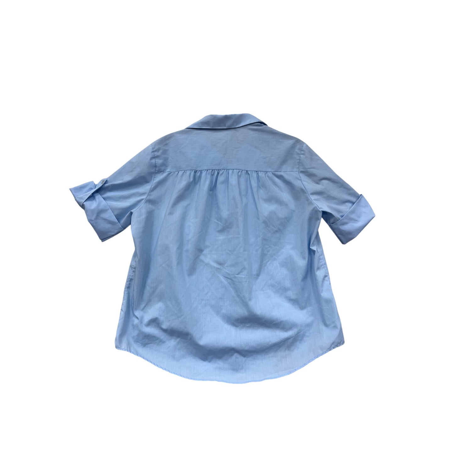 Vintage 90s Land N Sea Light Blue Button-Up Shirt #8704