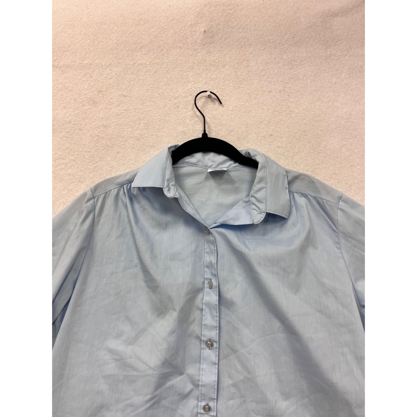Vintage 90s Land N Sea Light Blue Button-Up Shirt #8704