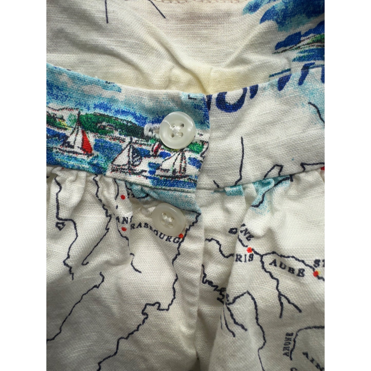 Baby Gap Toddler Map-Print Cotton Sundress 18-24 Months #9992