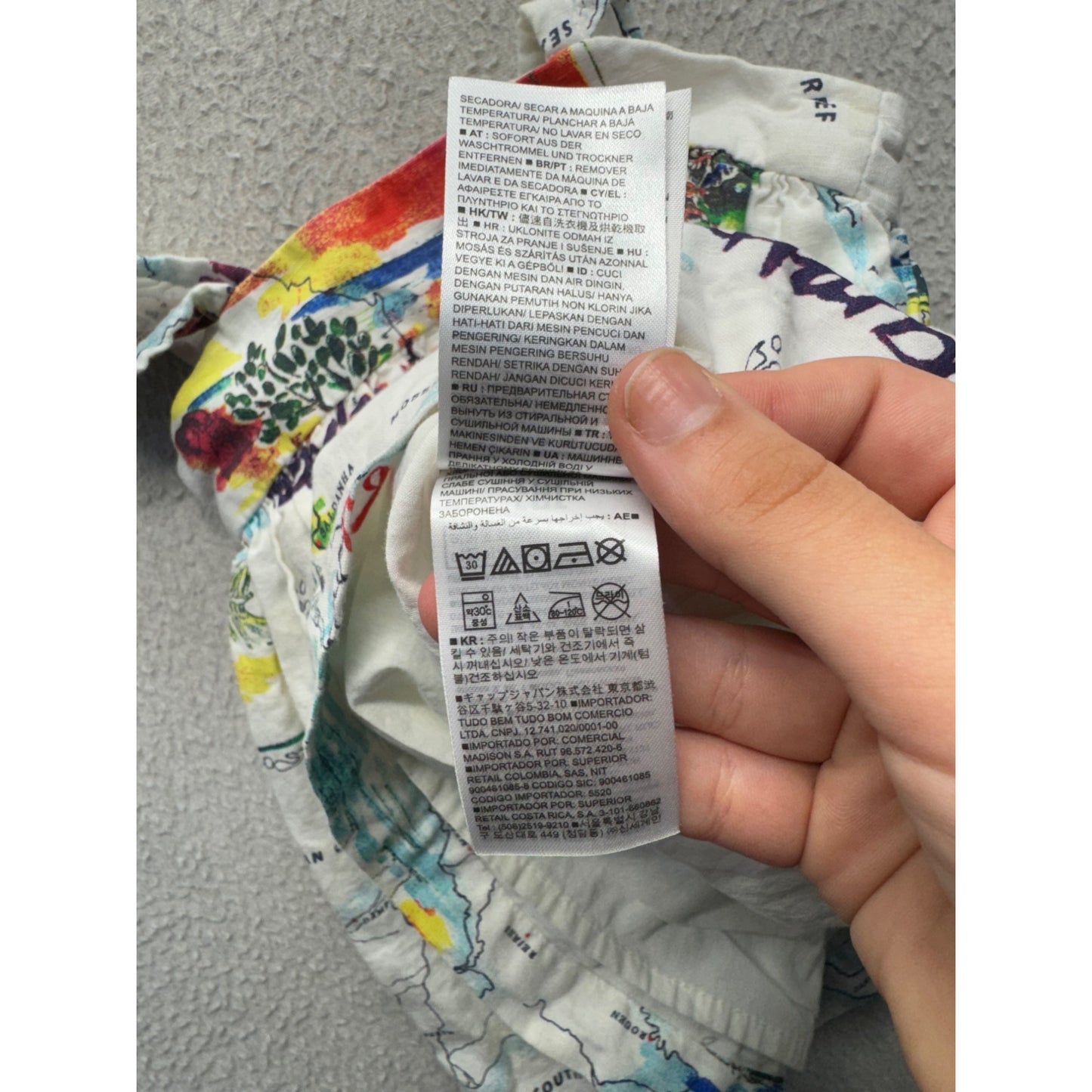 Baby Gap Toddler Map-Print Cotton Sundress 18-24 Months #9992