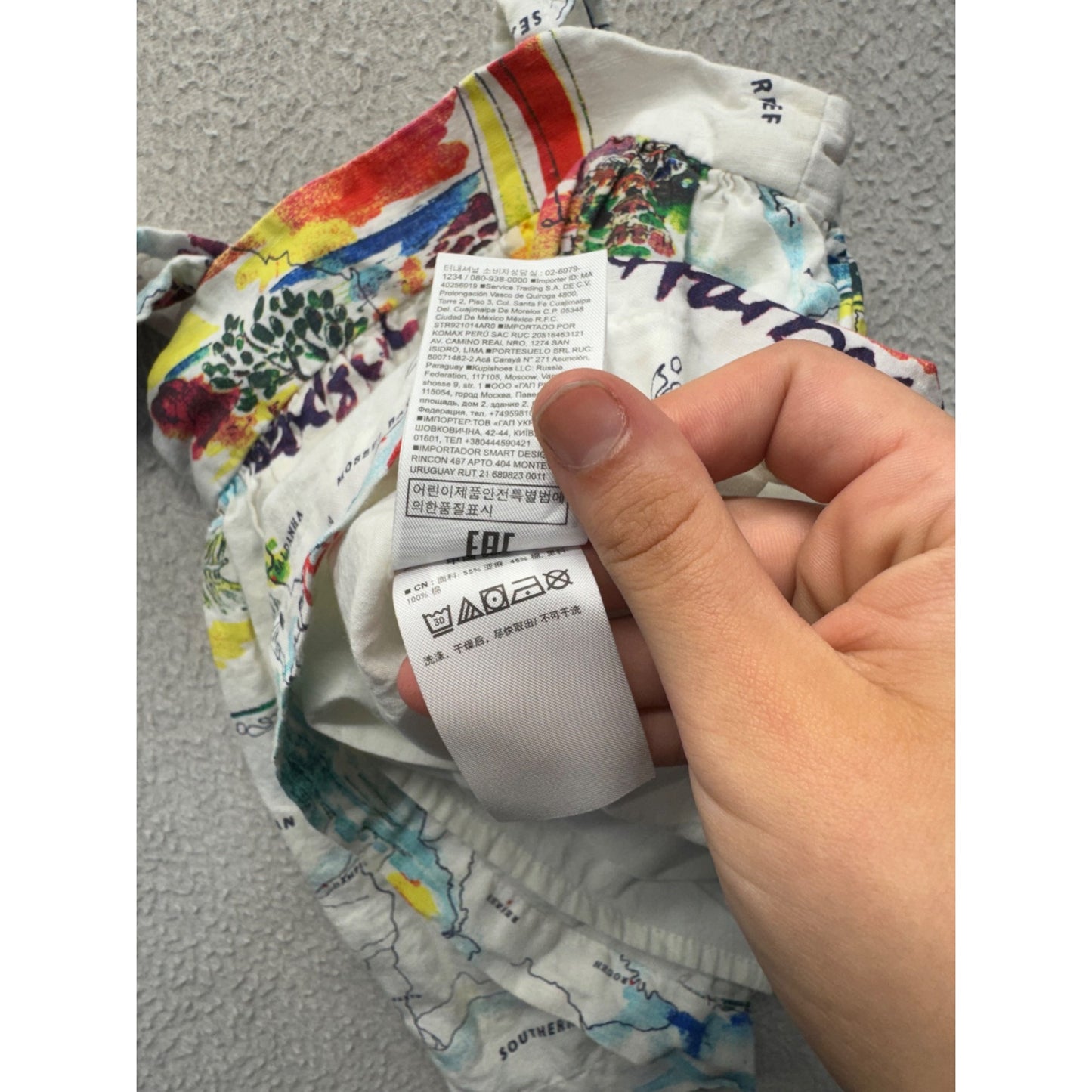 Baby Gap Toddler Map-Print Cotton Sundress 18-24 Months #9992