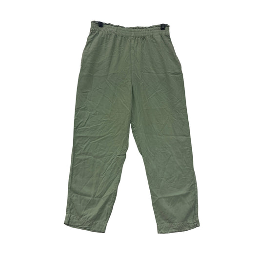 Women’s Stradivarius Green Elastic Waist Trousers #2949