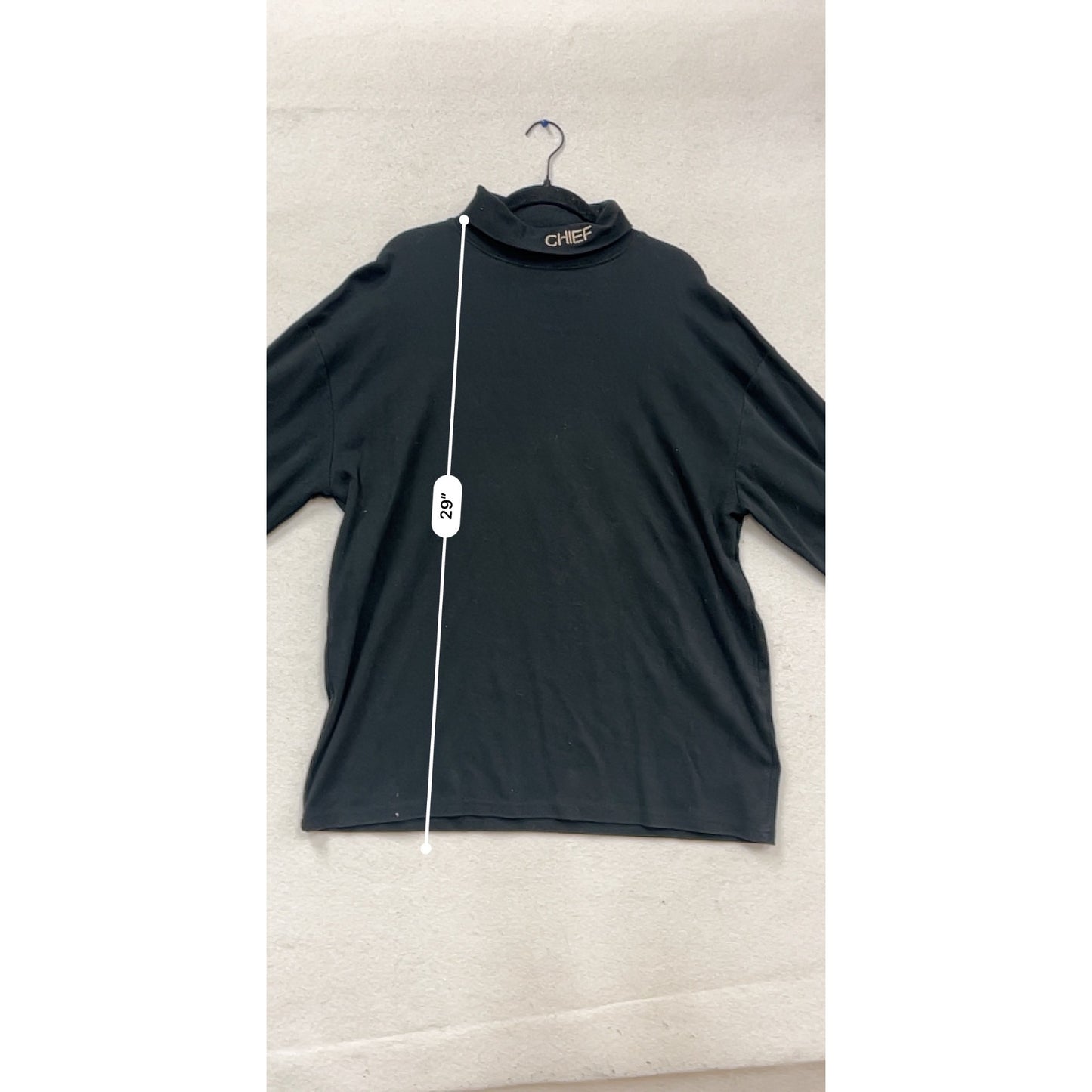 Galls Black Long Sleeve Mock Turtleneck Shirt Size 2XL #629A