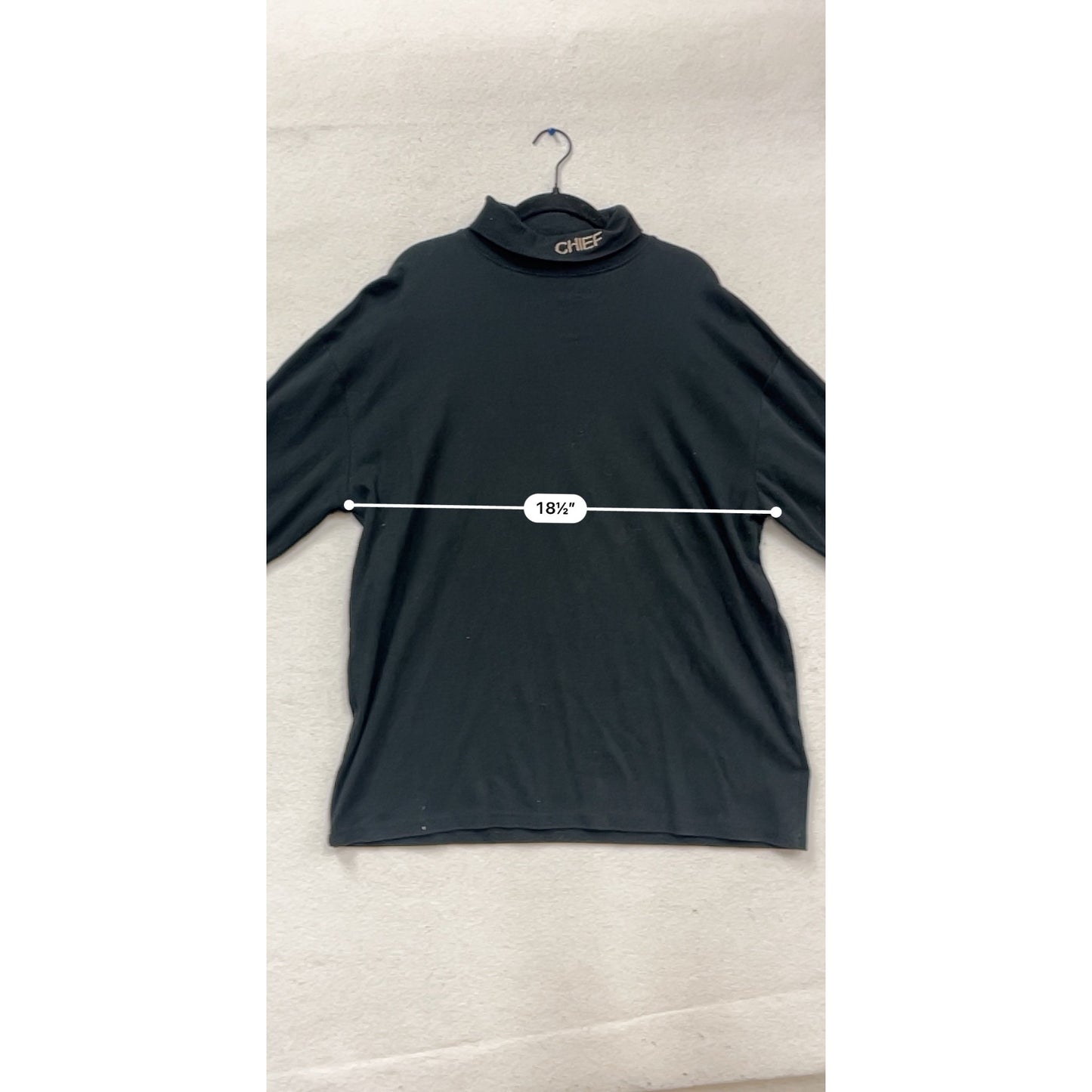 Galls Black Long Sleeve Mock Turtleneck Shirt Size 2XL #629A