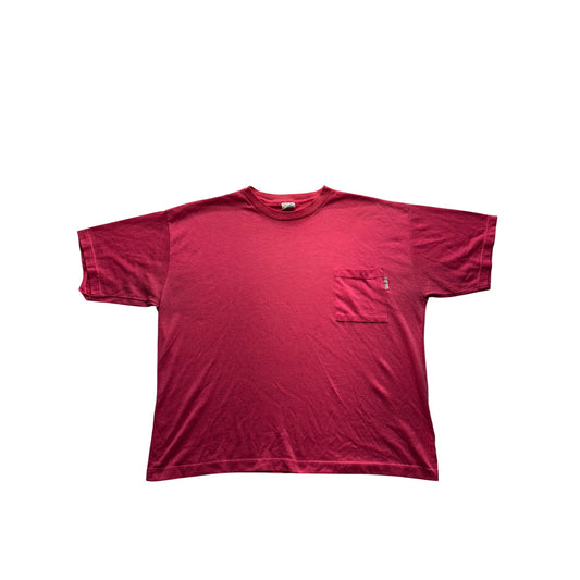 Classic II Red Pocket T-Shirt 42/22W USA Made Cotton Blend #20B