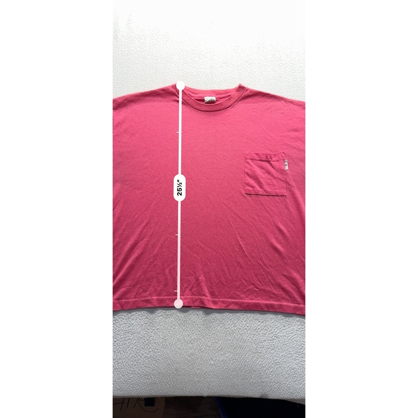 Classic II Red Pocket T-Shirt 42/22W USA Made Cotton Blend #20B