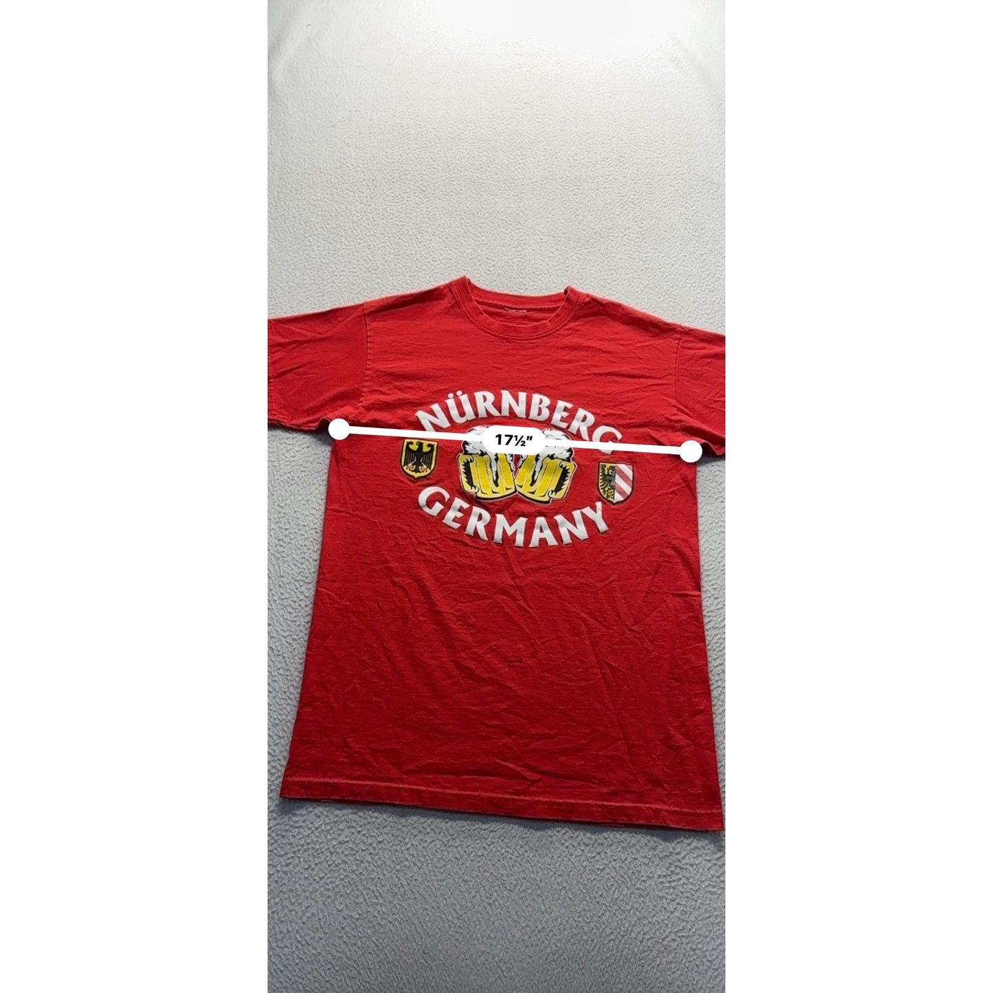 Nürnberg Germany Red Graphic T-Shirt #314B