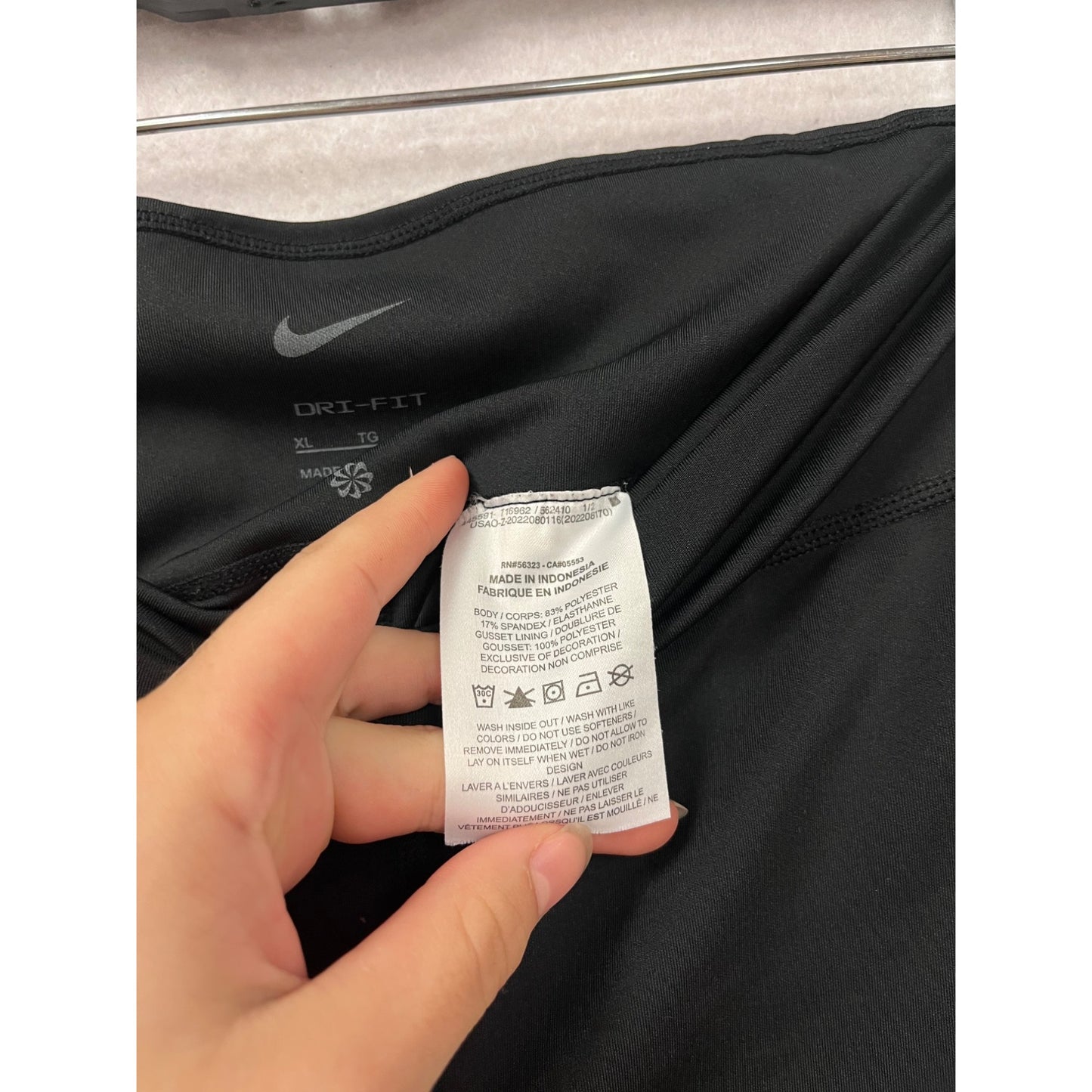 Nike Dri-Fit Black Leggings XL #631A