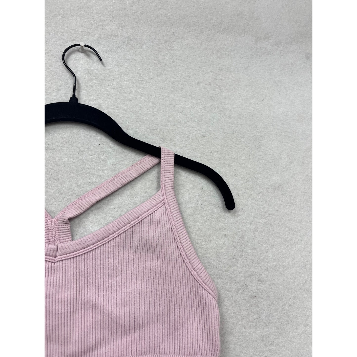 Puma Ribbed Pink Sports Bra US S #331A