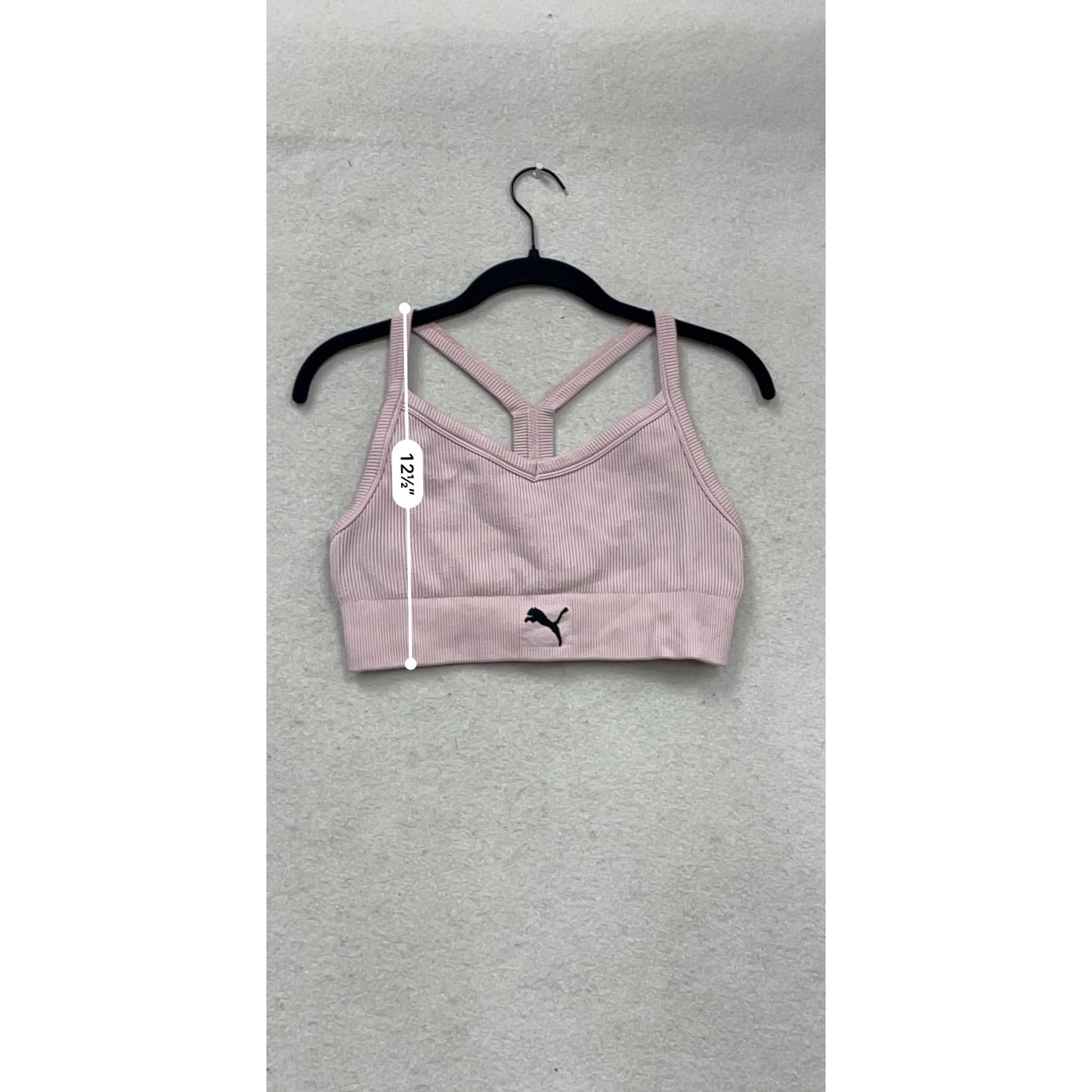 Puma Ribbed Pink Sports Bra US S #331A