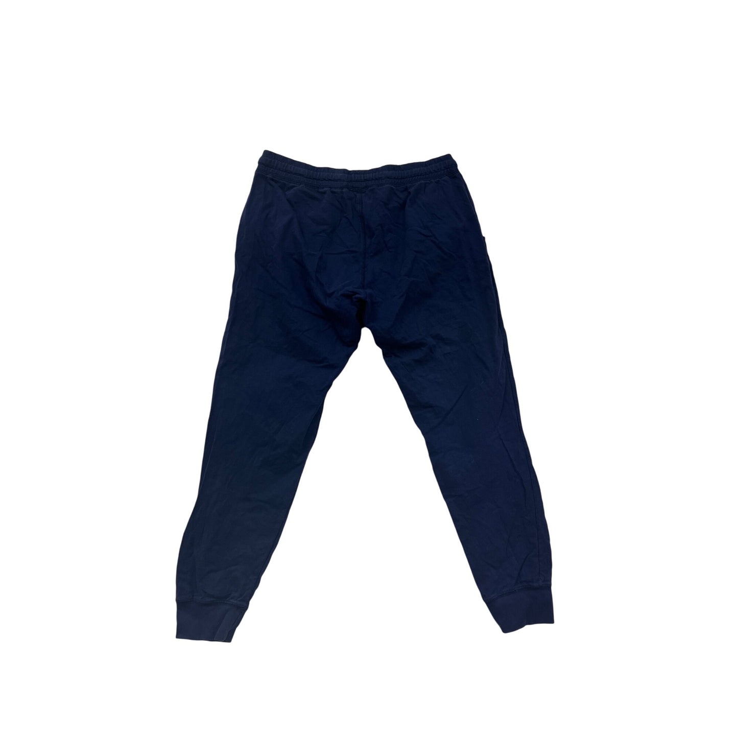 Large MV Sport Navy Blue Trout Lake 45 Jogger Sweatpants With Elastic Waistband With Drawstring