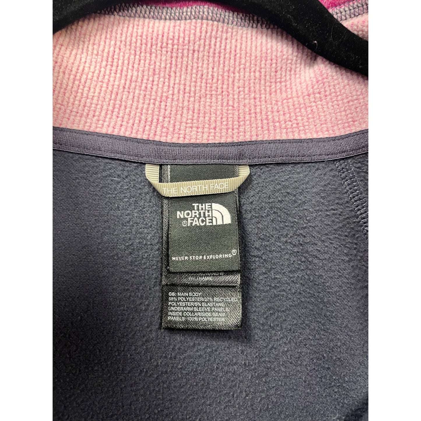 The North Face L/G Gray & Pink Quarter Zip #972A
