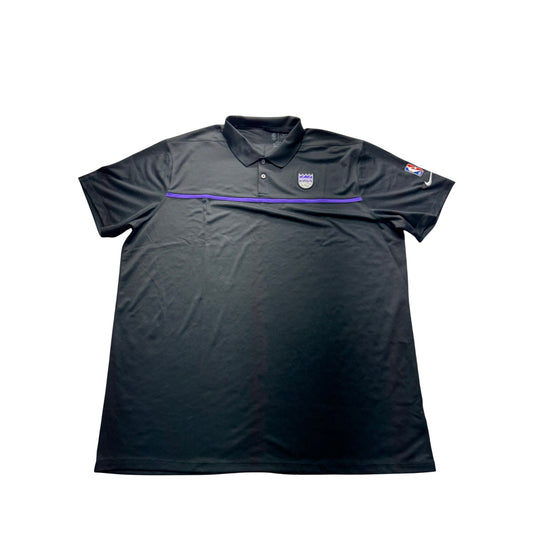 Nike Sacramento Kings Black Polo XXL NBA Logo Embroidered #9077