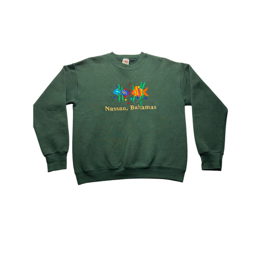 Vintage Fruit Of The Loom Nassau Bahamas Sweatshirt #7588