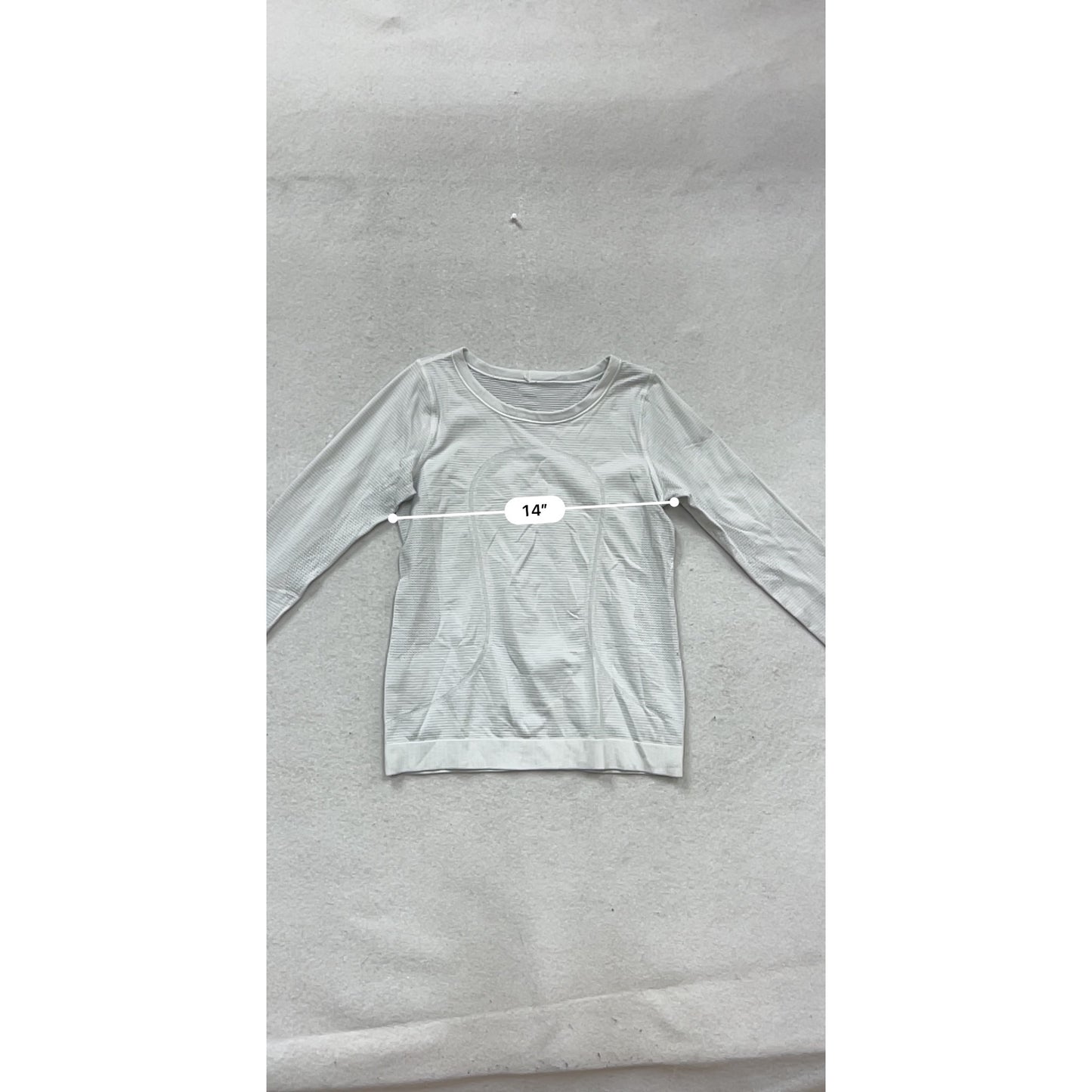 Lululemon White Long Sleeve Athletic Top #321A