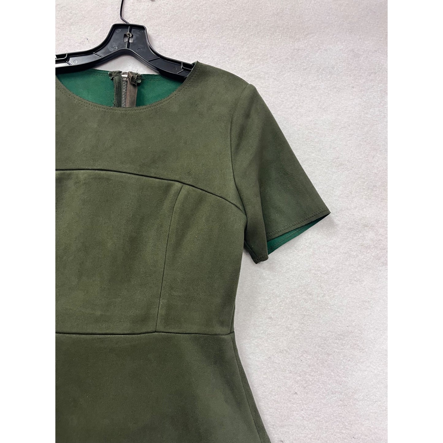 Frnch Womens Short Sleeve Green Dress Size M #8367