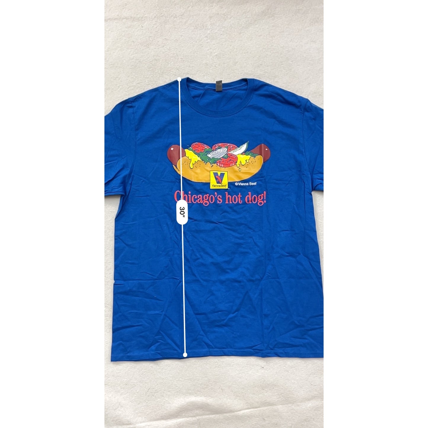 Vienna Beef Chicagos Hot Dog Graphic T-Shirt Men’s XL #8113