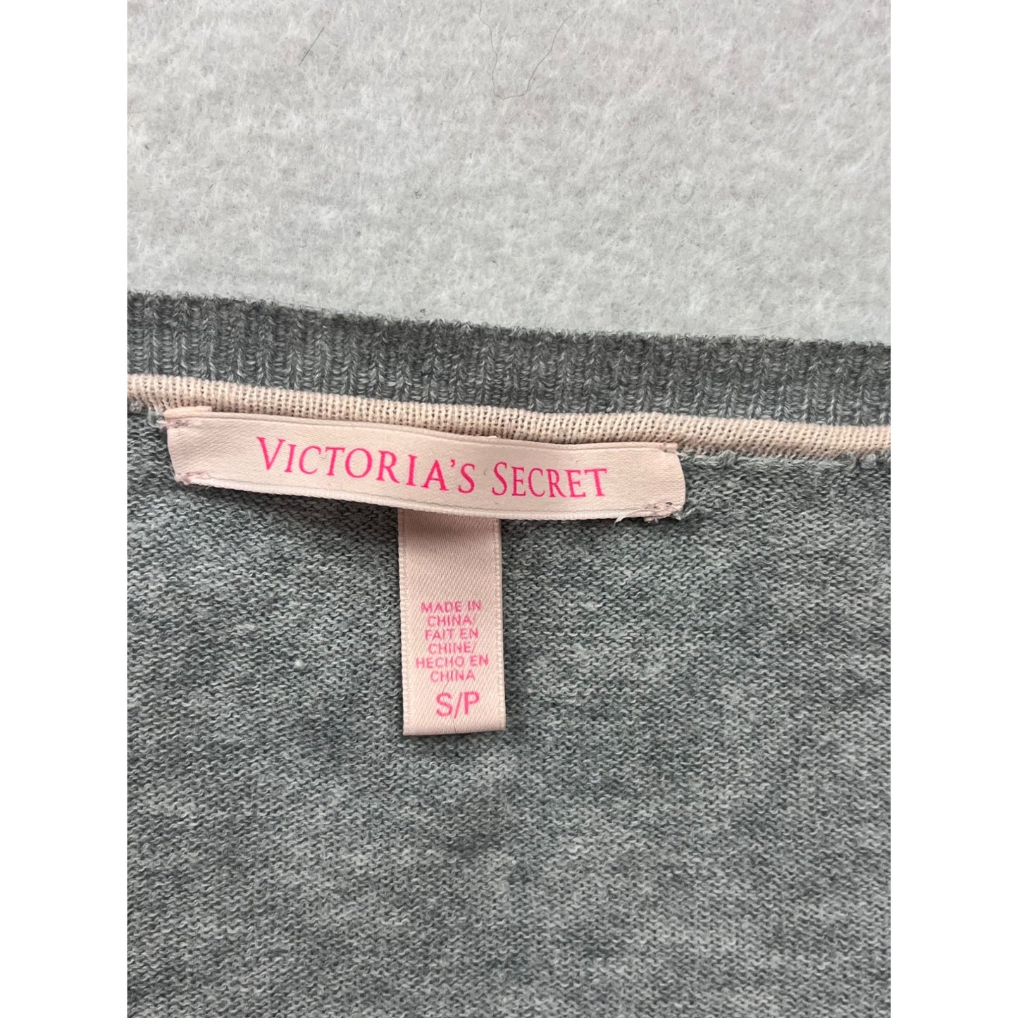 Victorias Secret Gray Lightweight Sweater S/P #8866
