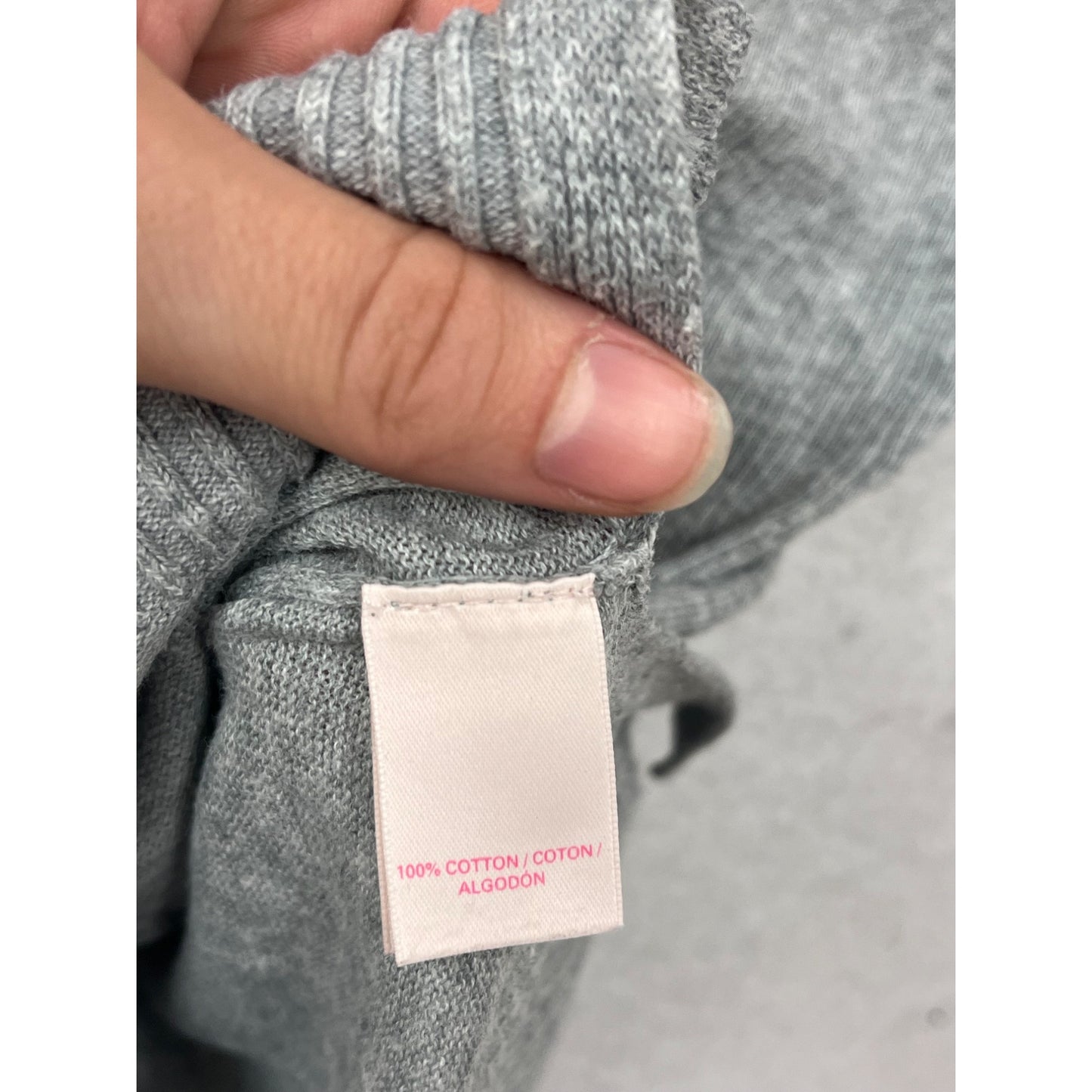 Victorias Secret Gray Lightweight Sweater S/P #8866