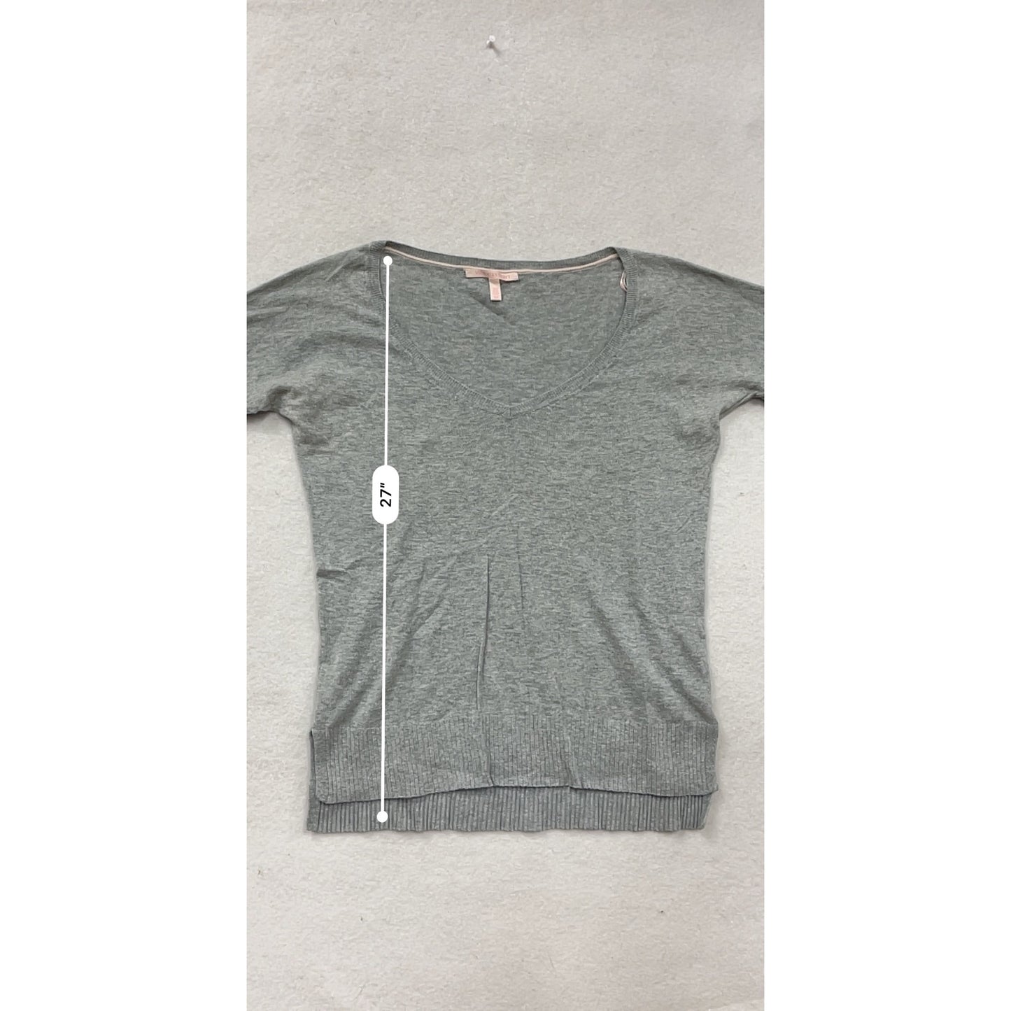 Victorias Secret Gray Lightweight Sweater S/P #8866