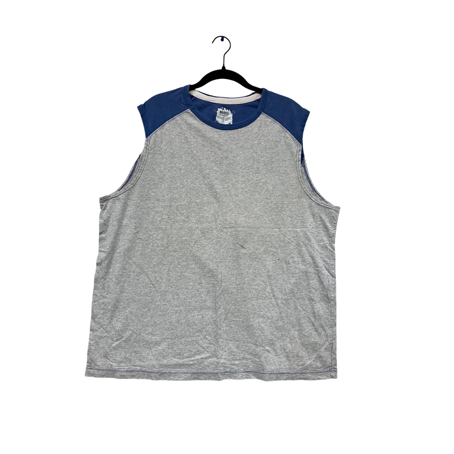 No Boundaries XL Gray & Blue Sleeveless Tee #609A