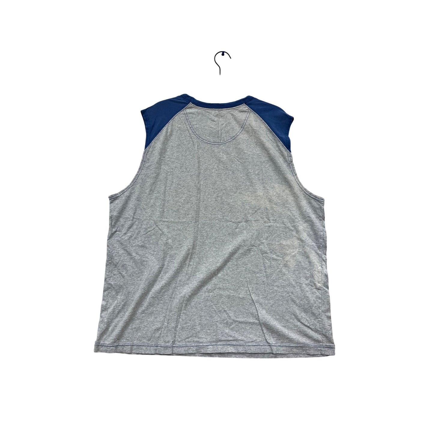 No Boundaries XL Gray & Blue Sleeveless Tee #609A